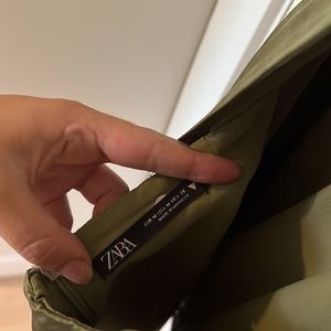 Olive green Zara dress